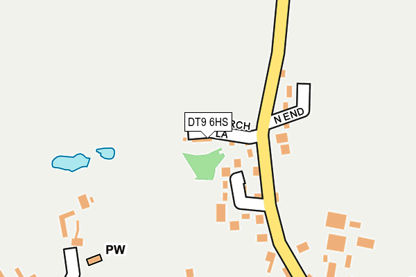 DT9 6HS map - OS OpenMap – Local (Ordnance Survey)