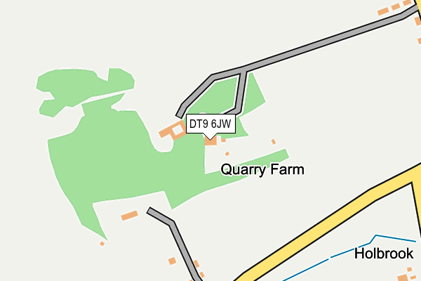DT9 6JW map - OS OpenMap – Local (Ordnance Survey)