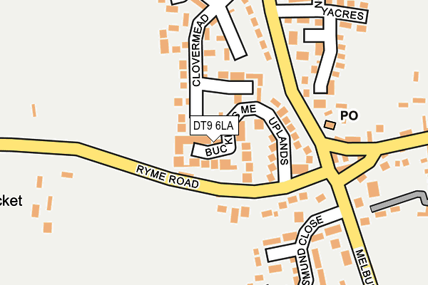 DT9 6LA map - OS OpenMap – Local (Ordnance Survey)