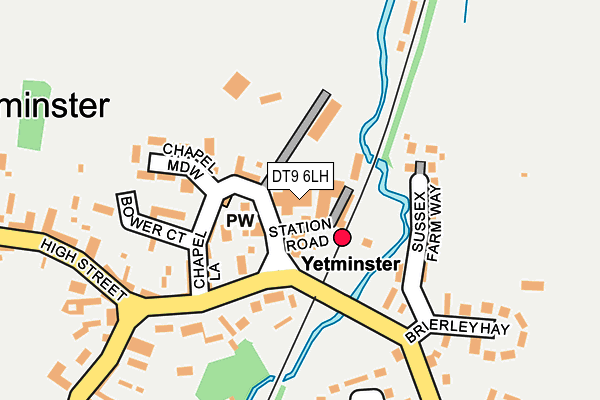 DT9 6LH map - OS OpenMap – Local (Ordnance Survey)