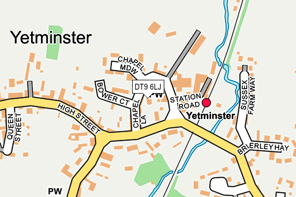 DT9 6LJ map - OS OpenMap – Local (Ordnance Survey)