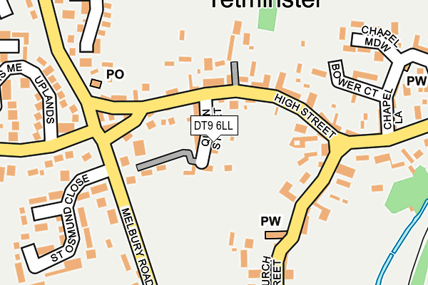 DT9 6LL map - OS OpenMap – Local (Ordnance Survey)