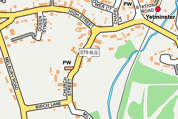 DT9 6LQ map - OS OpenMap – Local (Ordnance Survey)