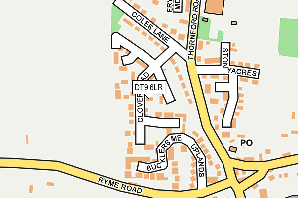 DT9 6LR map - OS OpenMap – Local (Ordnance Survey)