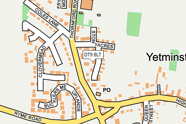 DT9 6LT map - OS OpenMap – Local (Ordnance Survey)