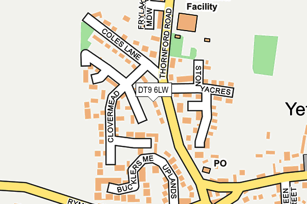 DT9 6LW map - OS OpenMap – Local (Ordnance Survey)