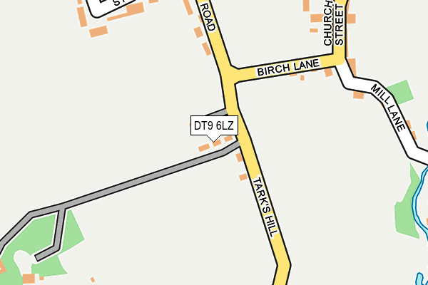 DT9 6LZ map - OS OpenMap – Local (Ordnance Survey)