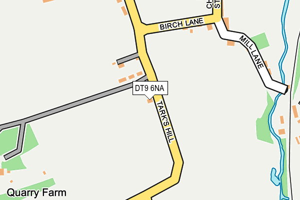 DT9 6NA map - OS OpenMap – Local (Ordnance Survey)