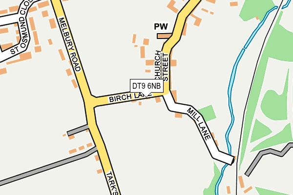 DT9 6NB map - OS OpenMap – Local (Ordnance Survey)