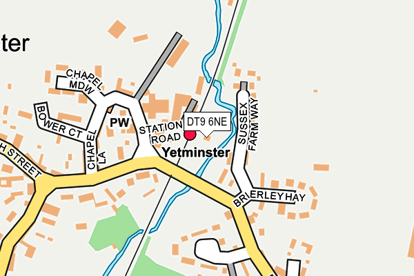 DT9 6NE map - OS OpenMap – Local (Ordnance Survey)