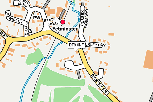 DT9 6NF map - OS OpenMap – Local (Ordnance Survey)