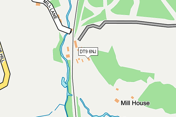 DT9 6NJ map - OS OpenMap – Local (Ordnance Survey)