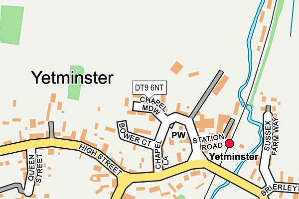 DT9 6NT map - OS OpenMap – Local (Ordnance Survey)