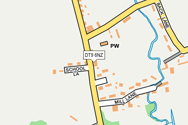 DT9 6NZ map - OS OpenMap – Local (Ordnance Survey)