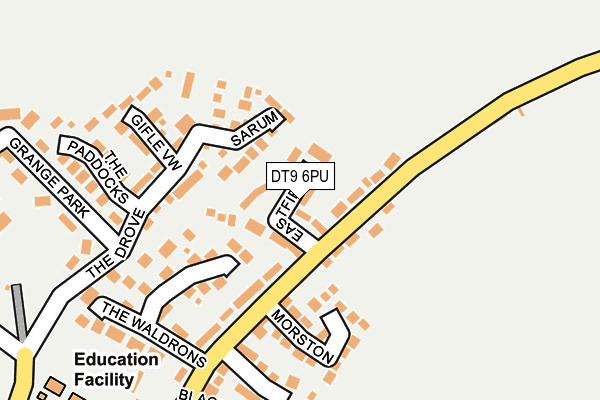 DT9 6PU map - OS OpenMap – Local (Ordnance Survey)