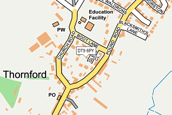 DT9 6PY map - OS OpenMap – Local (Ordnance Survey)