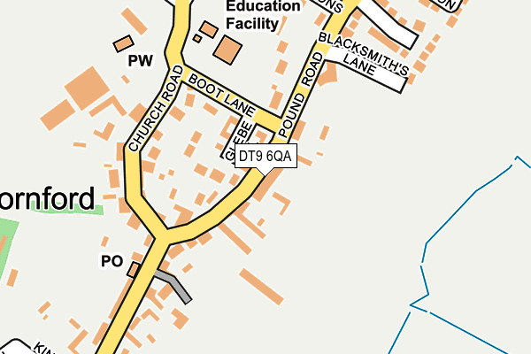 DT9 6QA map - OS OpenMap – Local (Ordnance Survey)