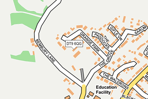 DT9 6QG map - OS OpenMap – Local (Ordnance Survey)
