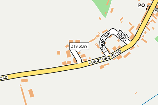 DT9 6QW map - OS OpenMap – Local (Ordnance Survey)