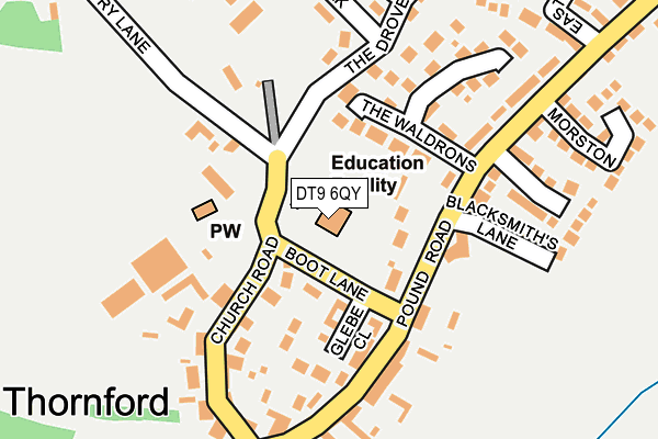 DT9 6QY map - OS OpenMap – Local (Ordnance Survey)