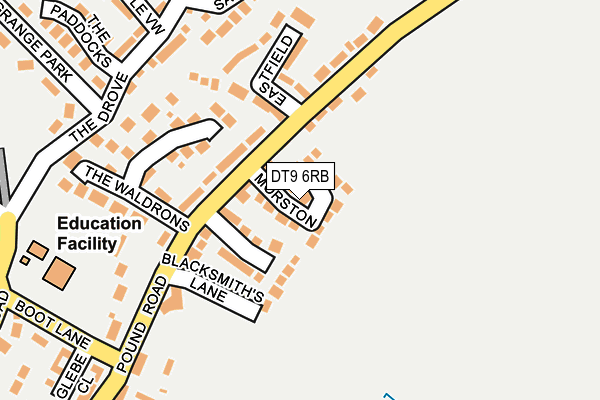 DT9 6RB map - OS OpenMap – Local (Ordnance Survey)