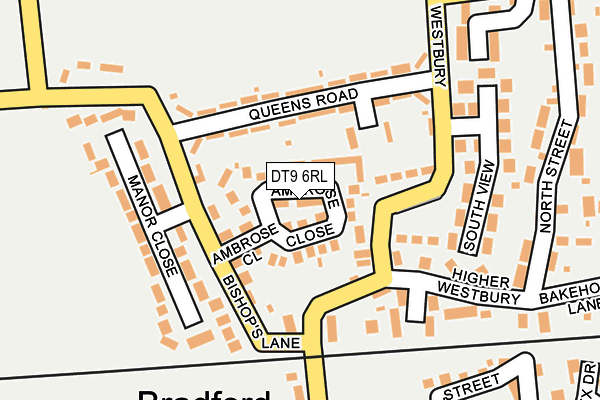 DT9 6RL map - OS OpenMap – Local (Ordnance Survey)