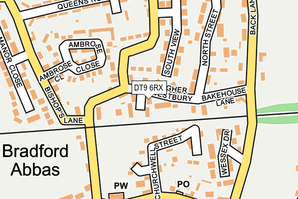 DT9 6RX map - OS OpenMap – Local (Ordnance Survey)
