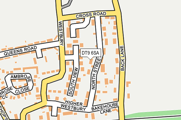 DT9 6SA map - OS OpenMap – Local (Ordnance Survey)
