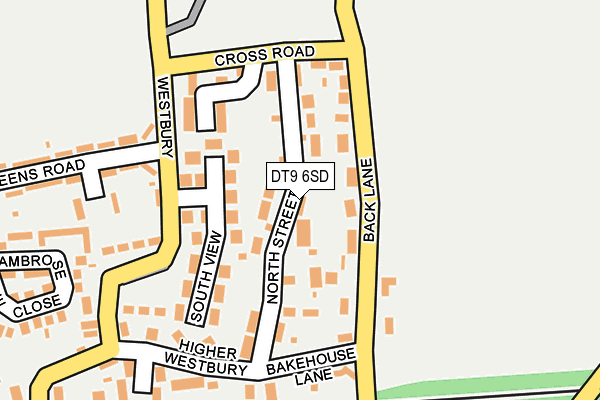 DT9 6SD map - OS OpenMap – Local (Ordnance Survey)