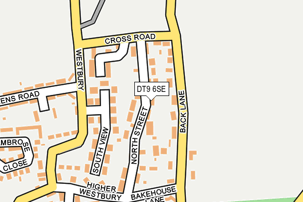 DT9 6SE map - OS OpenMap – Local (Ordnance Survey)