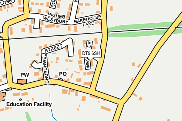 DT9 6SH map - OS OpenMap – Local (Ordnance Survey)