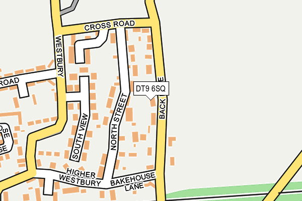 DT9 6SQ map - OS OpenMap – Local (Ordnance Survey)