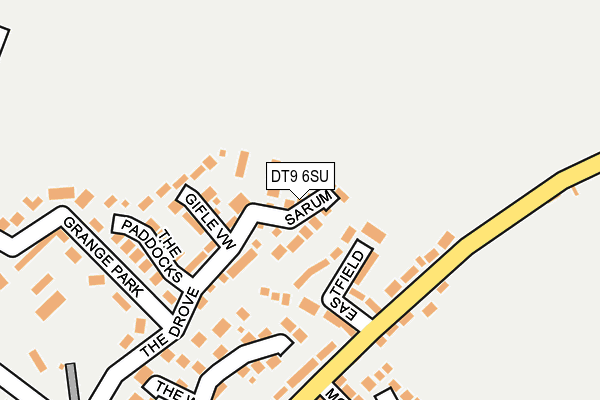 DT9 6SU map - OS OpenMap – Local (Ordnance Survey)