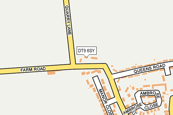 DT9 6SY map - OS OpenMap – Local (Ordnance Survey)