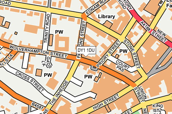 DY1 1DU map - OS OpenMap – Local (Ordnance Survey)