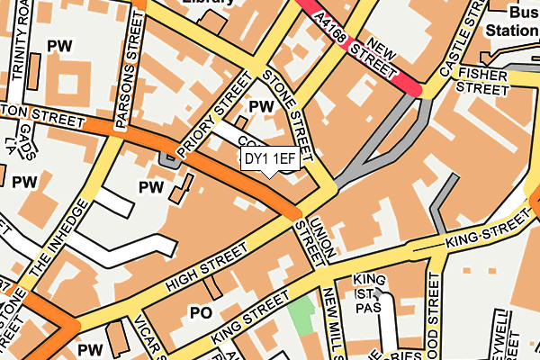 DY1 1EF map - OS OpenMap – Local (Ordnance Survey)