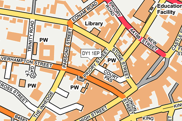DY1 1EP map - OS OpenMap – Local (Ordnance Survey)