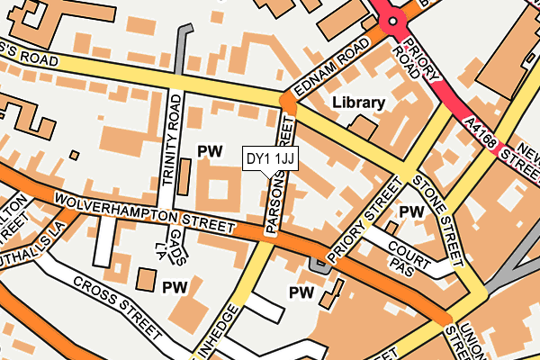 DY1 1JJ map - OS OpenMap – Local (Ordnance Survey)