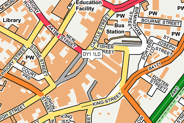 DY1 1LD map - OS OpenMap – Local (Ordnance Survey)