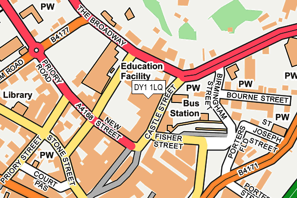 DY1 1LQ map - OS OpenMap – Local (Ordnance Survey)