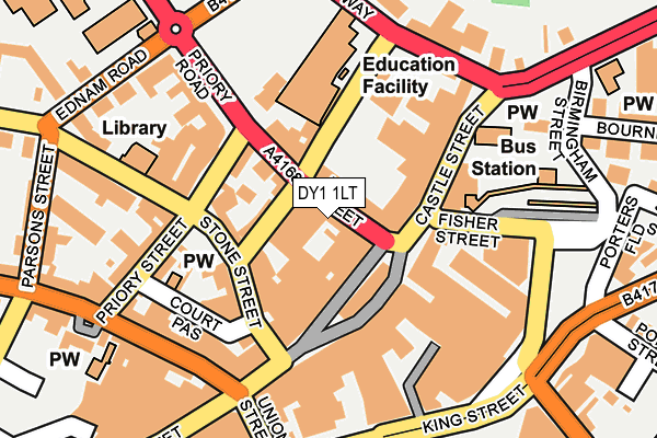 DY1 1LT map - OS OpenMap – Local (Ordnance Survey)