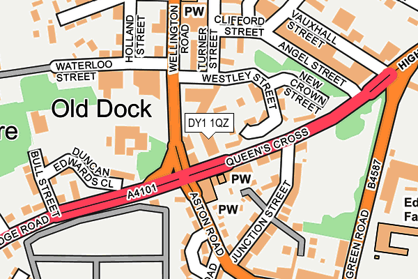 DY1 1QZ map - OS OpenMap – Local (Ordnance Survey)