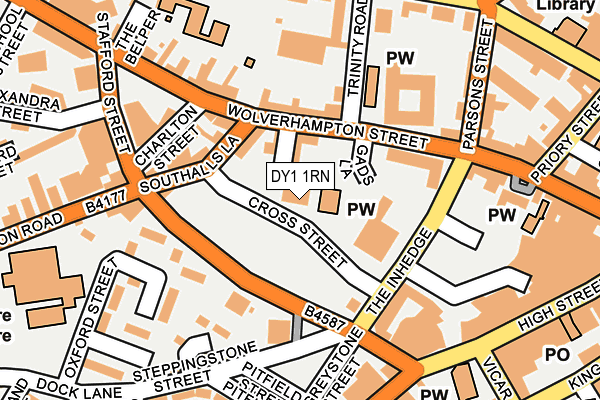 DY1 1RN map - OS OpenMap – Local (Ordnance Survey)