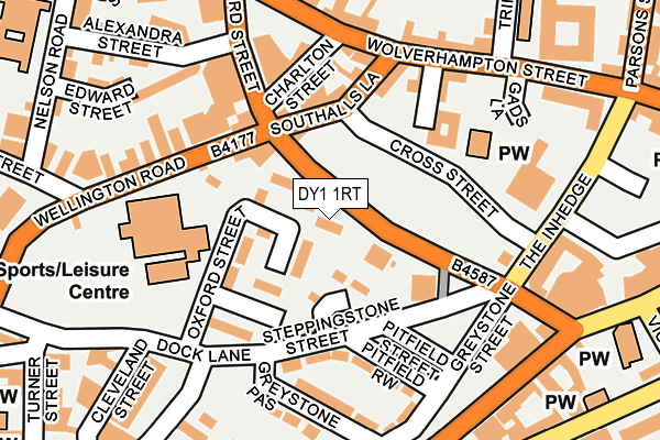 DY1 1RT map - OS OpenMap – Local (Ordnance Survey)