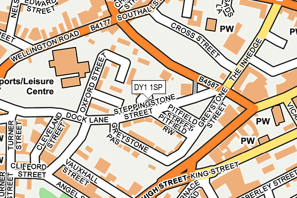 DY1 1SP map - OS OpenMap – Local (Ordnance Survey)