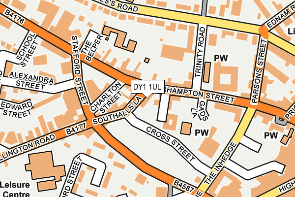 DY1 1UL map - OS OpenMap – Local (Ordnance Survey)