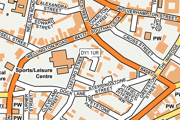 DY1 1UR map - OS OpenMap – Local (Ordnance Survey)