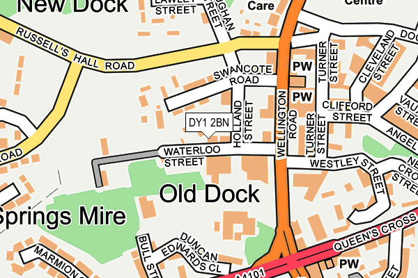 DY1 2BN map - OS OpenMap – Local (Ordnance Survey)