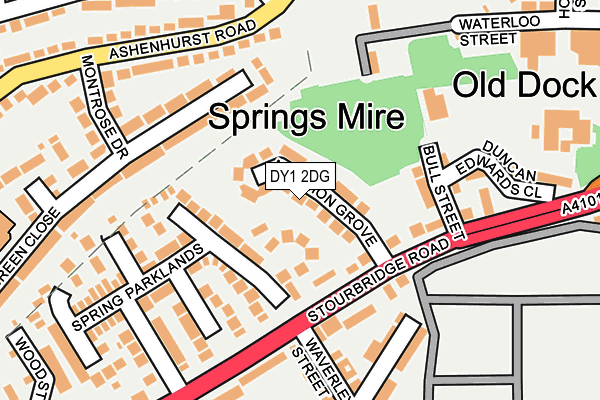 DY1 2DG map - OS OpenMap – Local (Ordnance Survey)