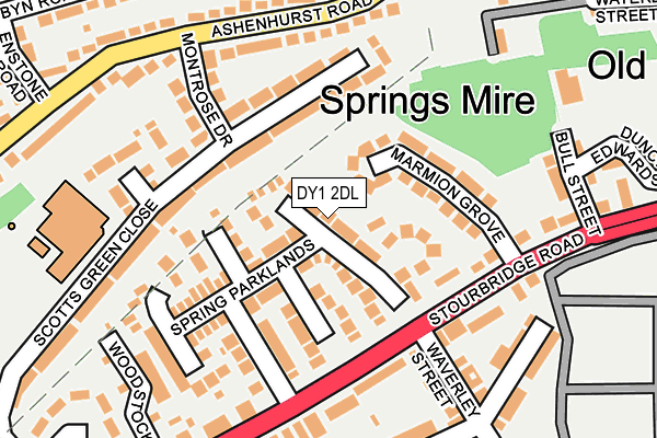 DY1 2DL map - OS OpenMap – Local (Ordnance Survey)